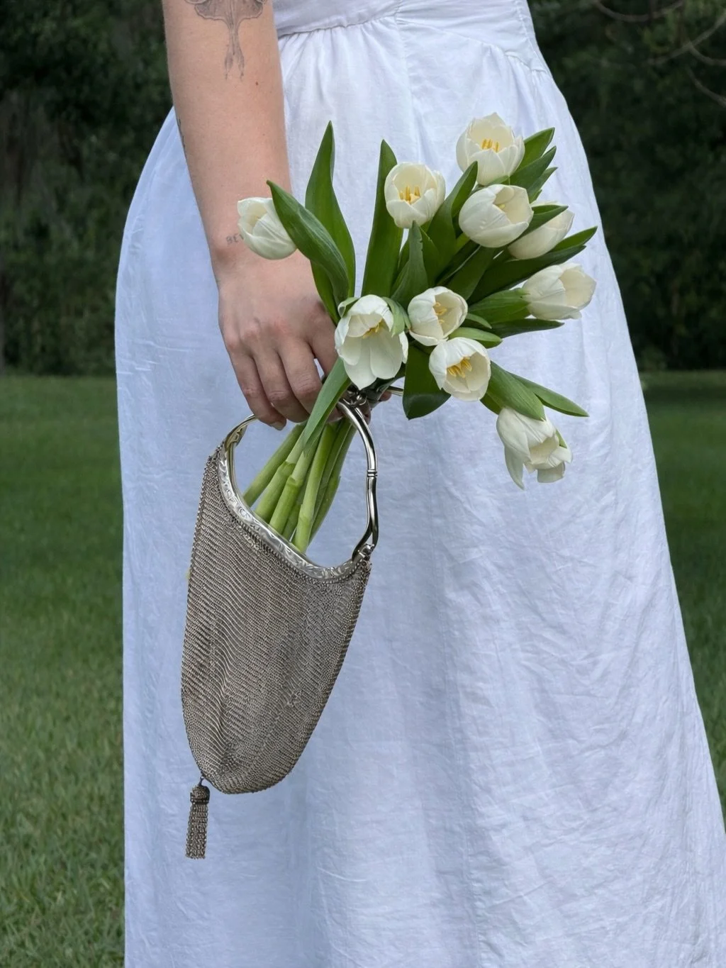 An object that has already lived a life and is ready to become part of another.

This Vintage Nouveau Edwardian German silver purse, signed and dated 1912, carries the beauty of its era. Delicate craftsmanship, soft patina, and the unmistakable prese