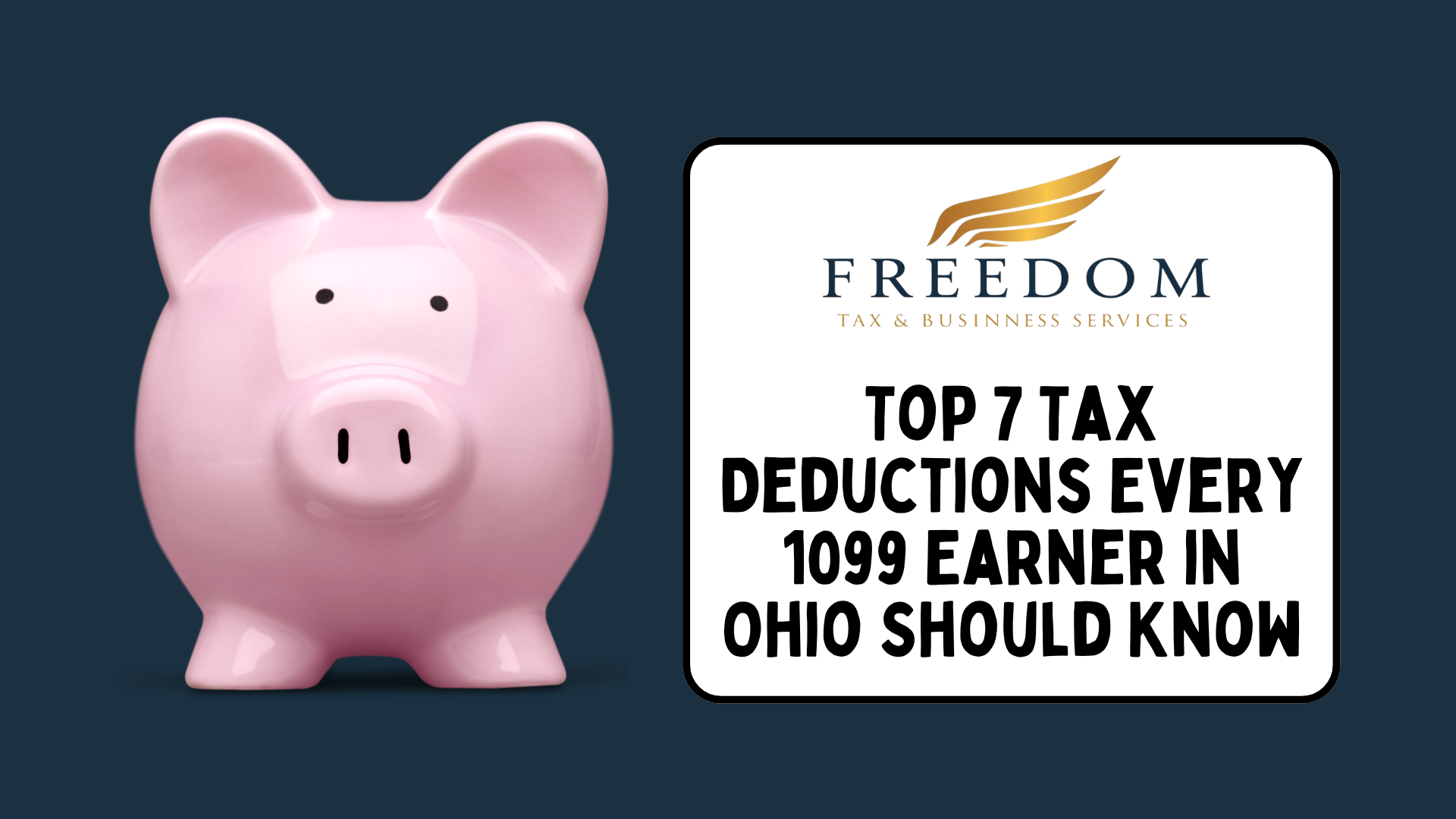Top 7 Tax Deductions Every 1099 Earner in Ohio Should Know