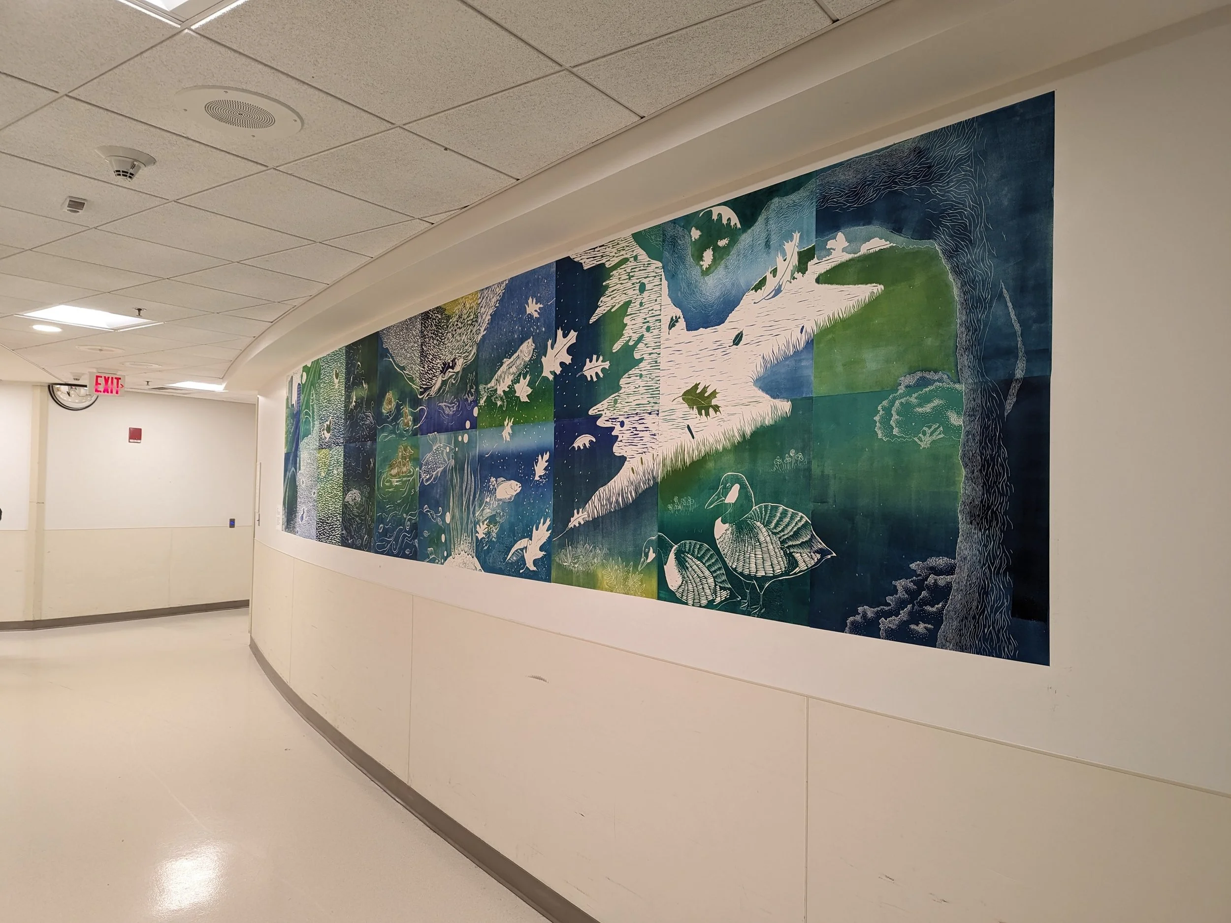 Along the Charles
2022-2023
Relief monoprint
Alexis Ask, Braeden Baston, Lizzie Bishop, Katie Graham, Lauren Hill, John Keniston, Bo Liang, Chloe Nasser, Carolen Wilson, Lilla Szekely

