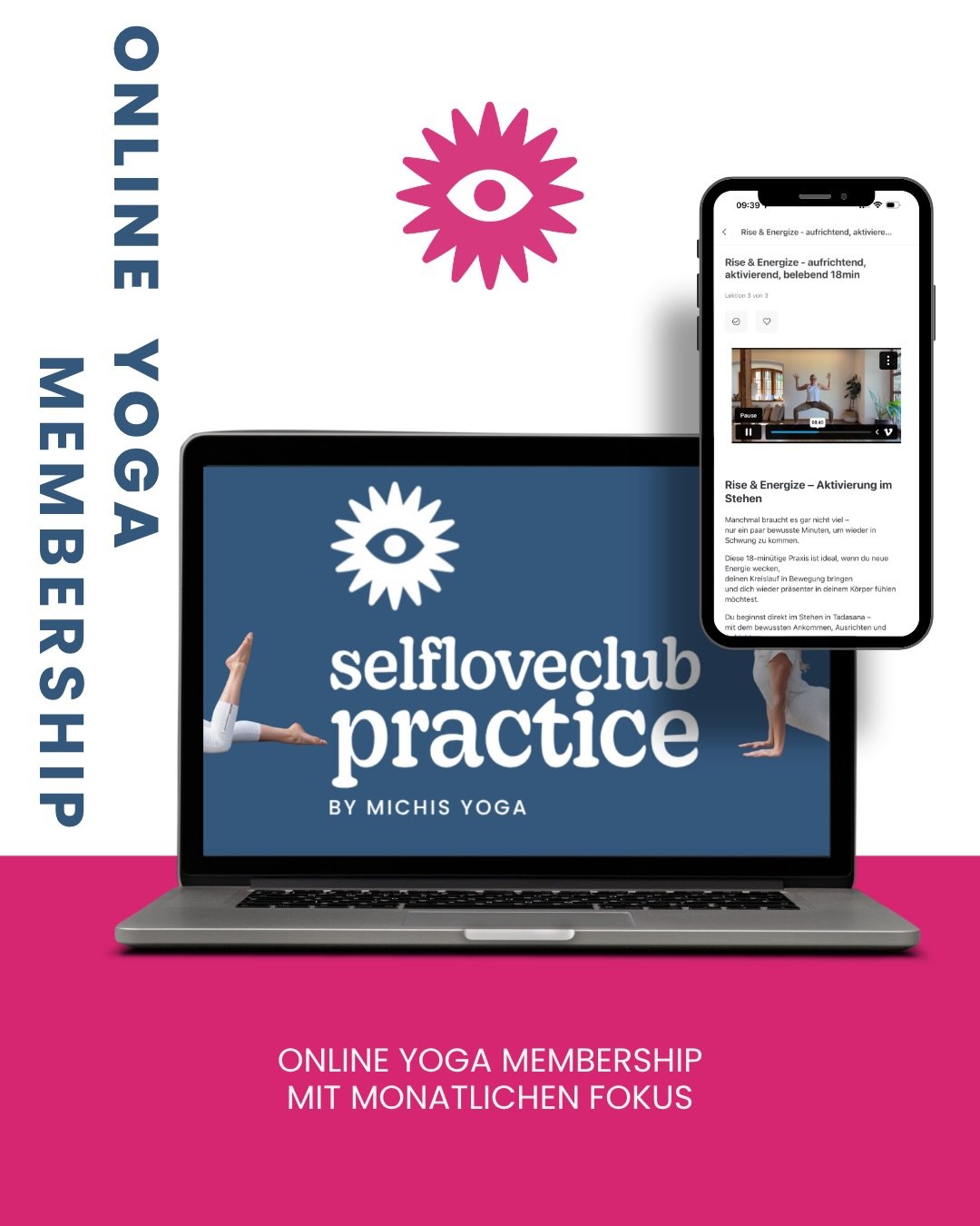 Big News: endlich ist sie da &ndash;
meine eigene ONLINE YOGA APP &amp; PLATFORM!

Ich hab lange daran gearbeitet.
(Der erste Testlauf war letztes Jahr &bdquo;Joy Spotting&ldquo; 😉)

Und von Anfang an war mir klar:

Ich will kein &bdquo;Netflix f&uu