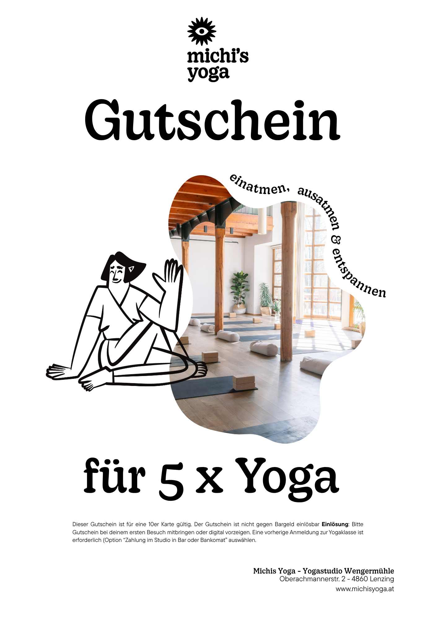 Gutschein · 5× Yoga