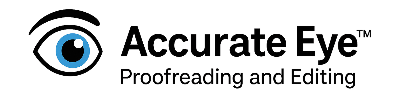 ACCURATE EYE PROOFREADING AND EDITING