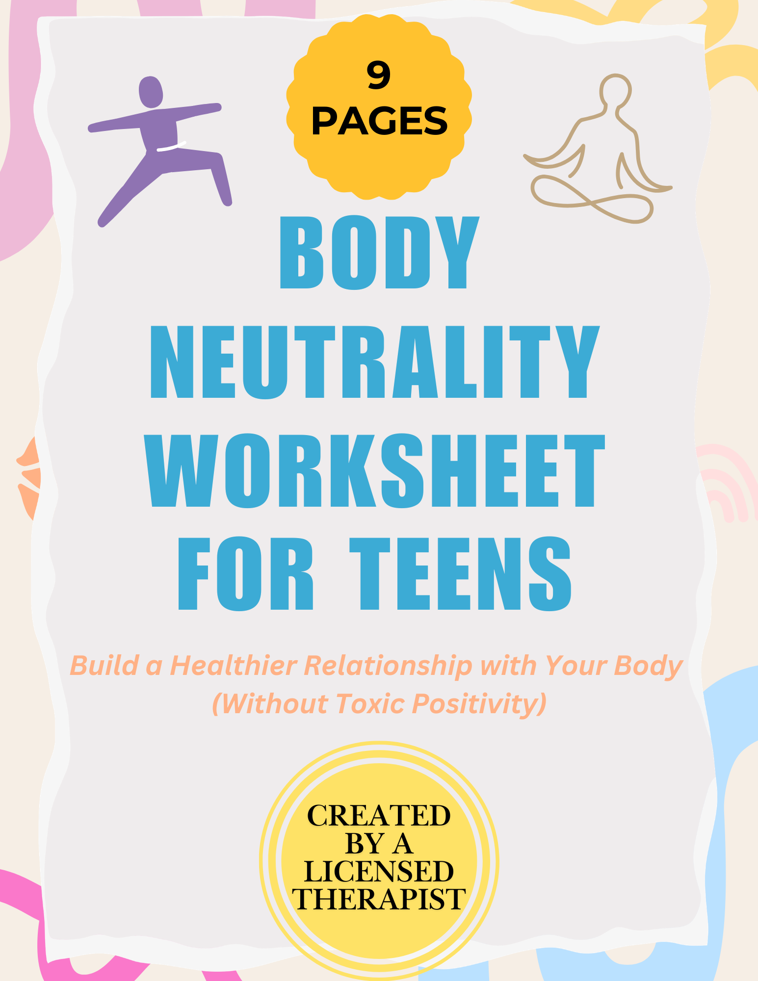 Body Neutrality Worksheet for Teens