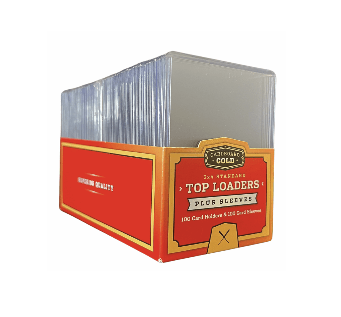 Cardboard Gold 100ct Top Loaders Plus 100ct Penny Sleeves for 35pt Cards