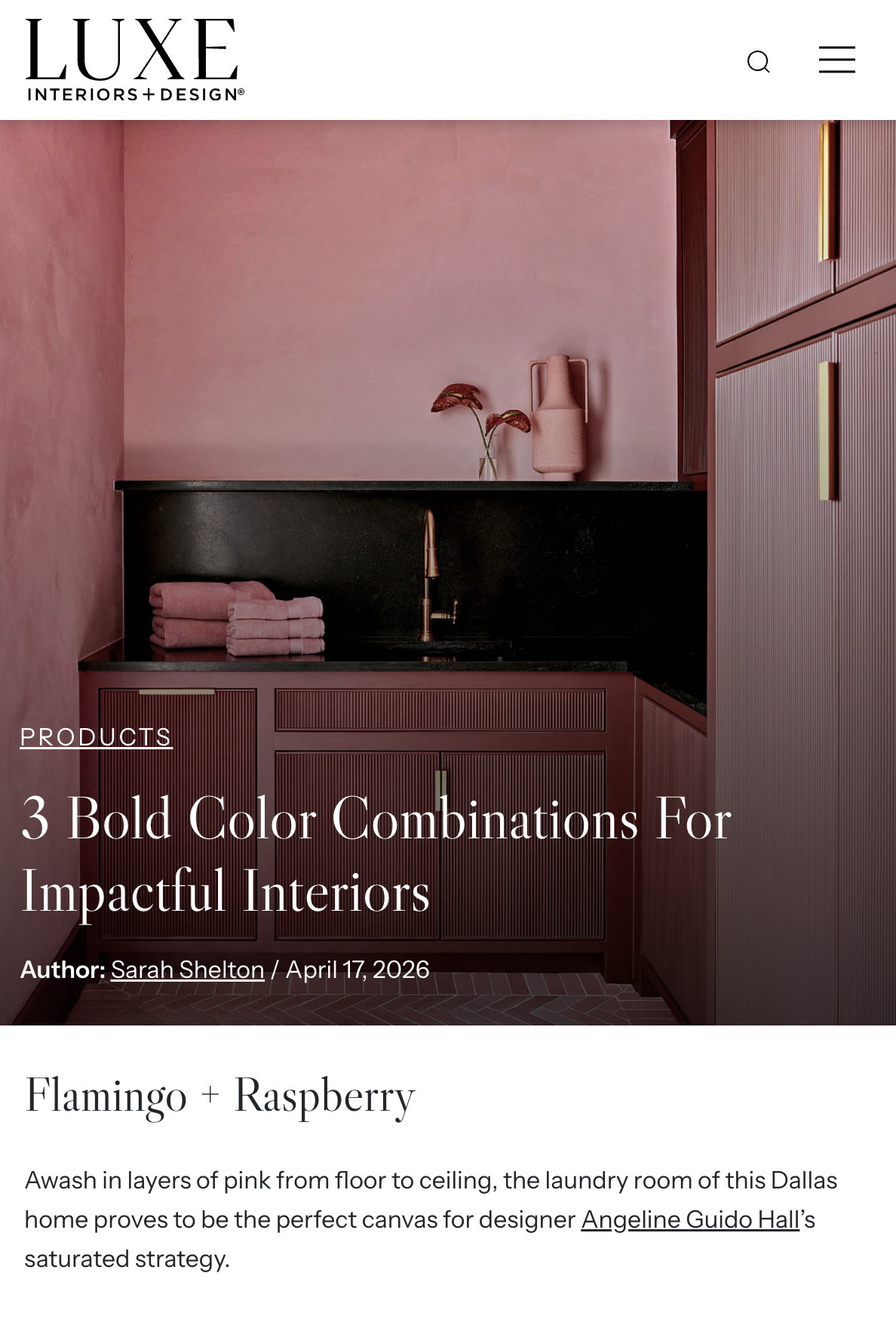 Luxe Interiors + Design | April '26