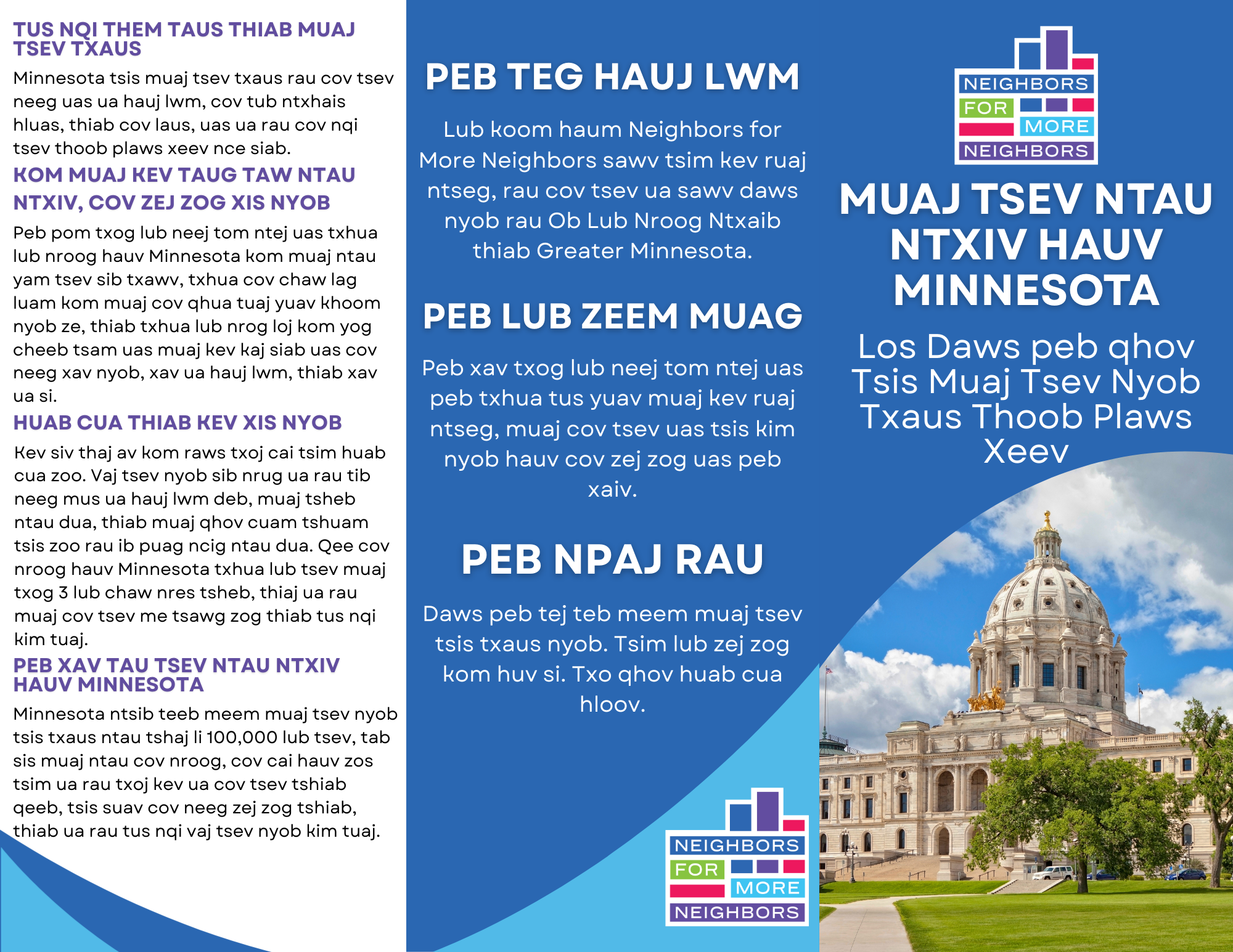 Muaj Tsev Ntau Ntxiv Hauv Minnesota, Los Daws peb qhov Tsis Muaj Tsev Nyob Txaus Thoob Plaws Xeev