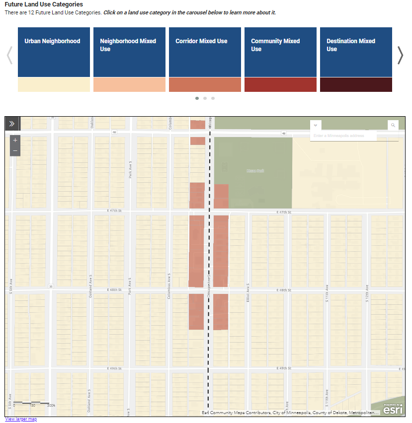 48th and Chicago Land Use Plan View from Minneapolis 2040