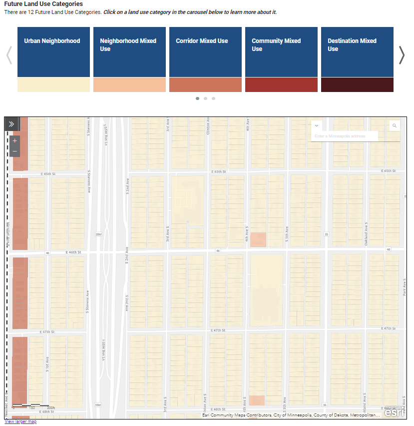 46th and Clinton Land Use Plan View from Minneapolis 2040