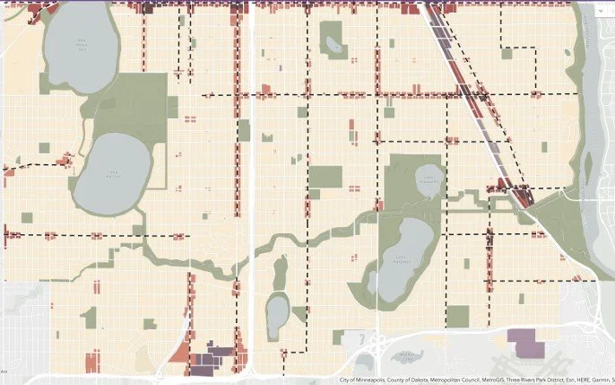 Partial Zoning Map of Minneapolis