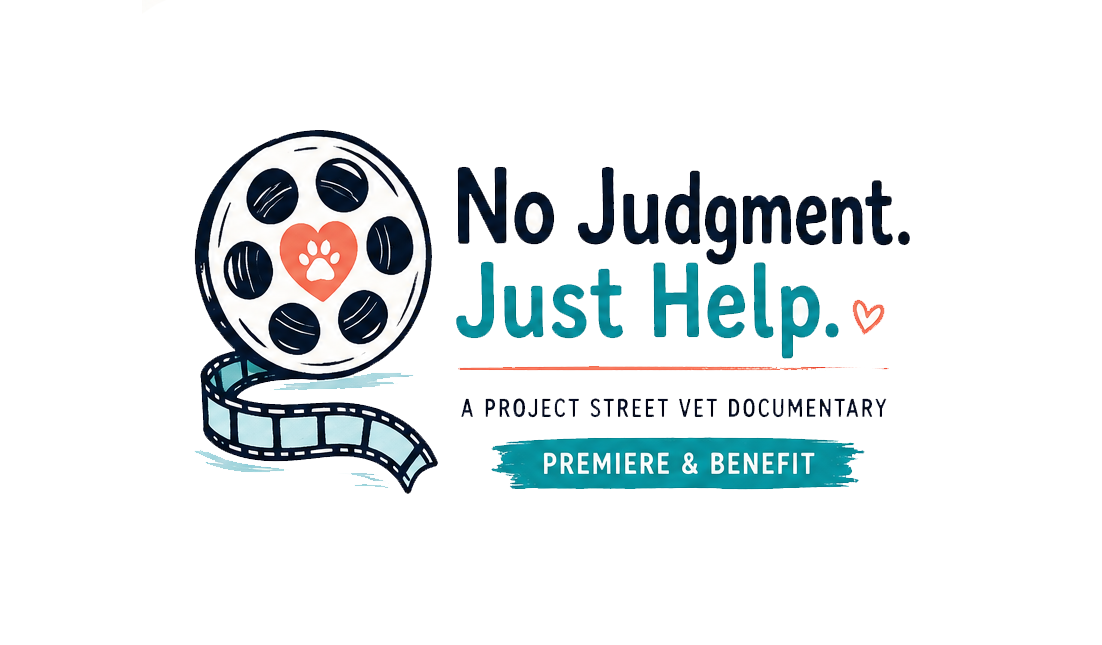 Project Street Vet No Judgment. Just Help. Documentary Logo