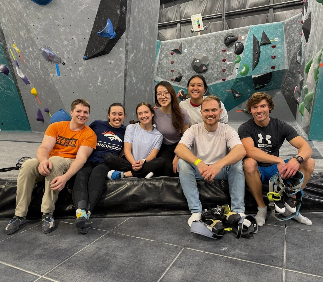 Scaling walls and residency together, one grip at a time! 💪