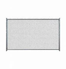 Chain-link fence with metal posts