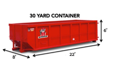 30 yard container