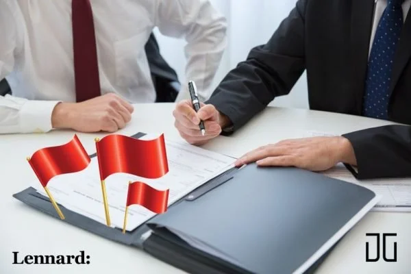What are red flags in an industrial real estate transaction?