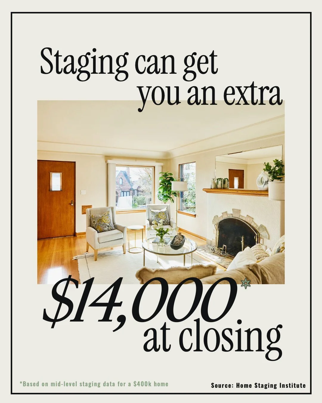 Thinking about selling your house soon? Don't skip staging. 

With more houses on the market now, anything you can do to help yours stand out counts. And while staging costs vary, whatever you spend could pay you back big time. 

For example, if you 
