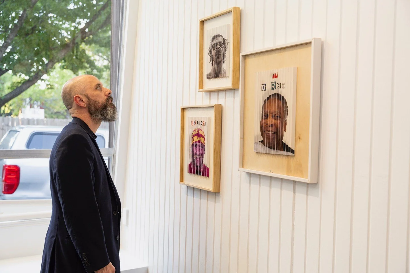 Removed from Reality: Our current exhibit.

The two figures on each panel creates a visual conversation between past and present, turning the painting into a meditation on memory, identity, and the inevitability of change.