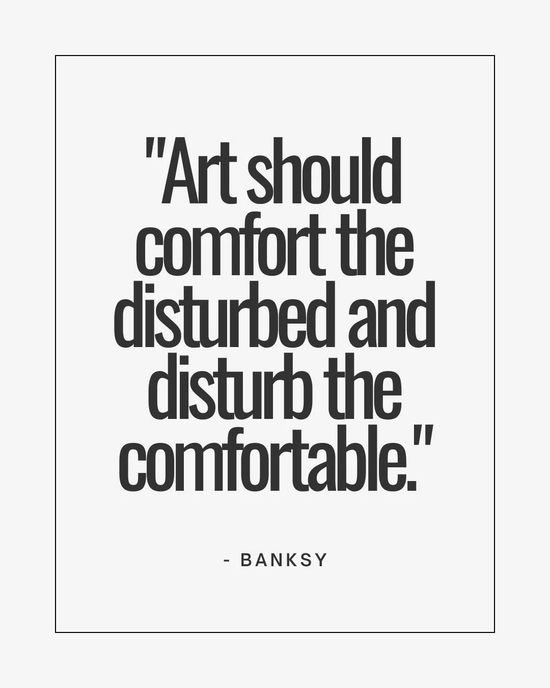 The essential, dualistic function of great art.