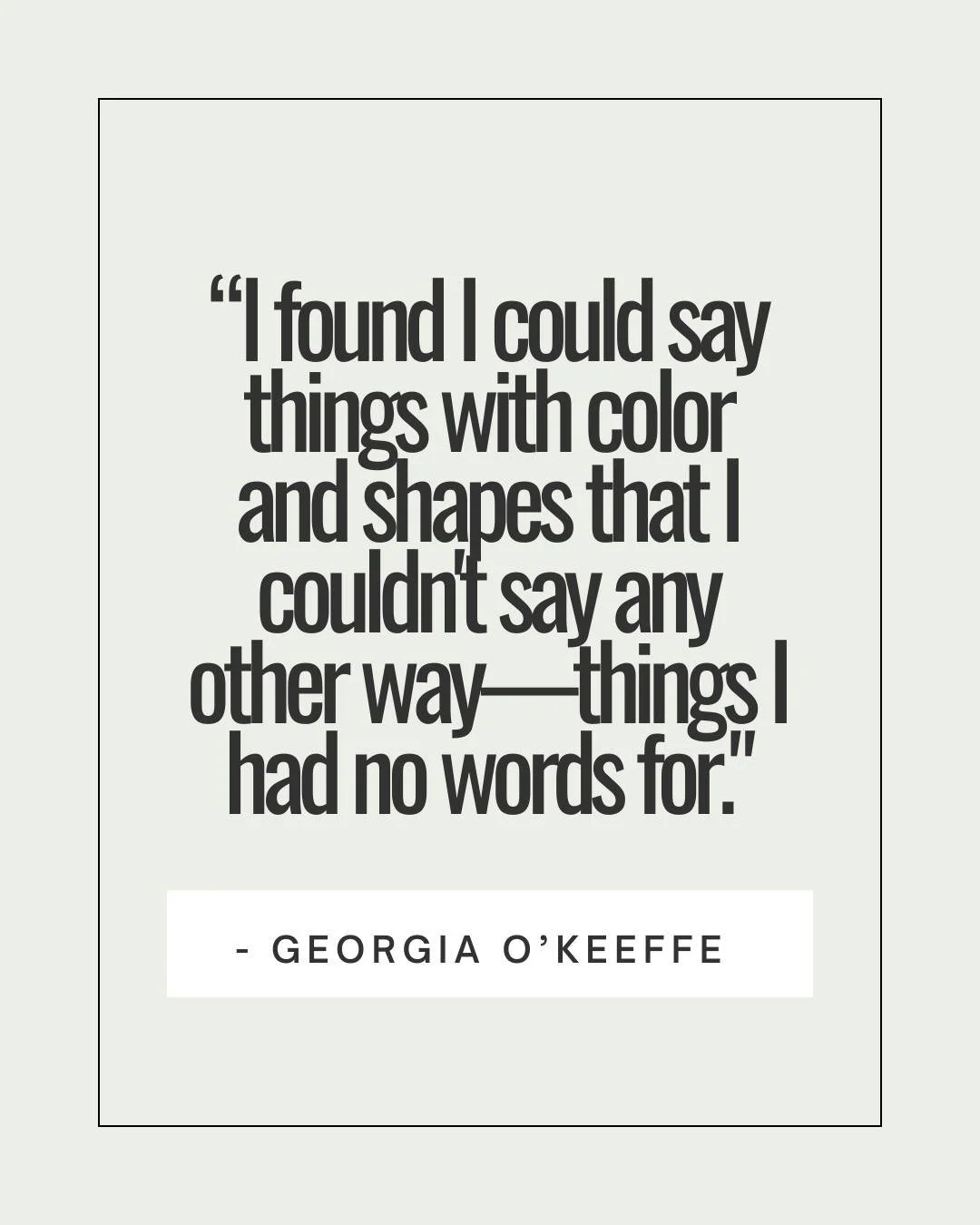 When words fail, art speaks.