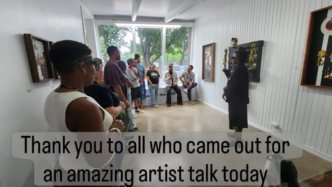 Today&rsquo;s artist talk with @tempesttheartist and @robertleroyhodge moderated by @furm__ was a huge hit. Fascinating artwork and captivating conversation brought amazing vibes to @reissued_studio2