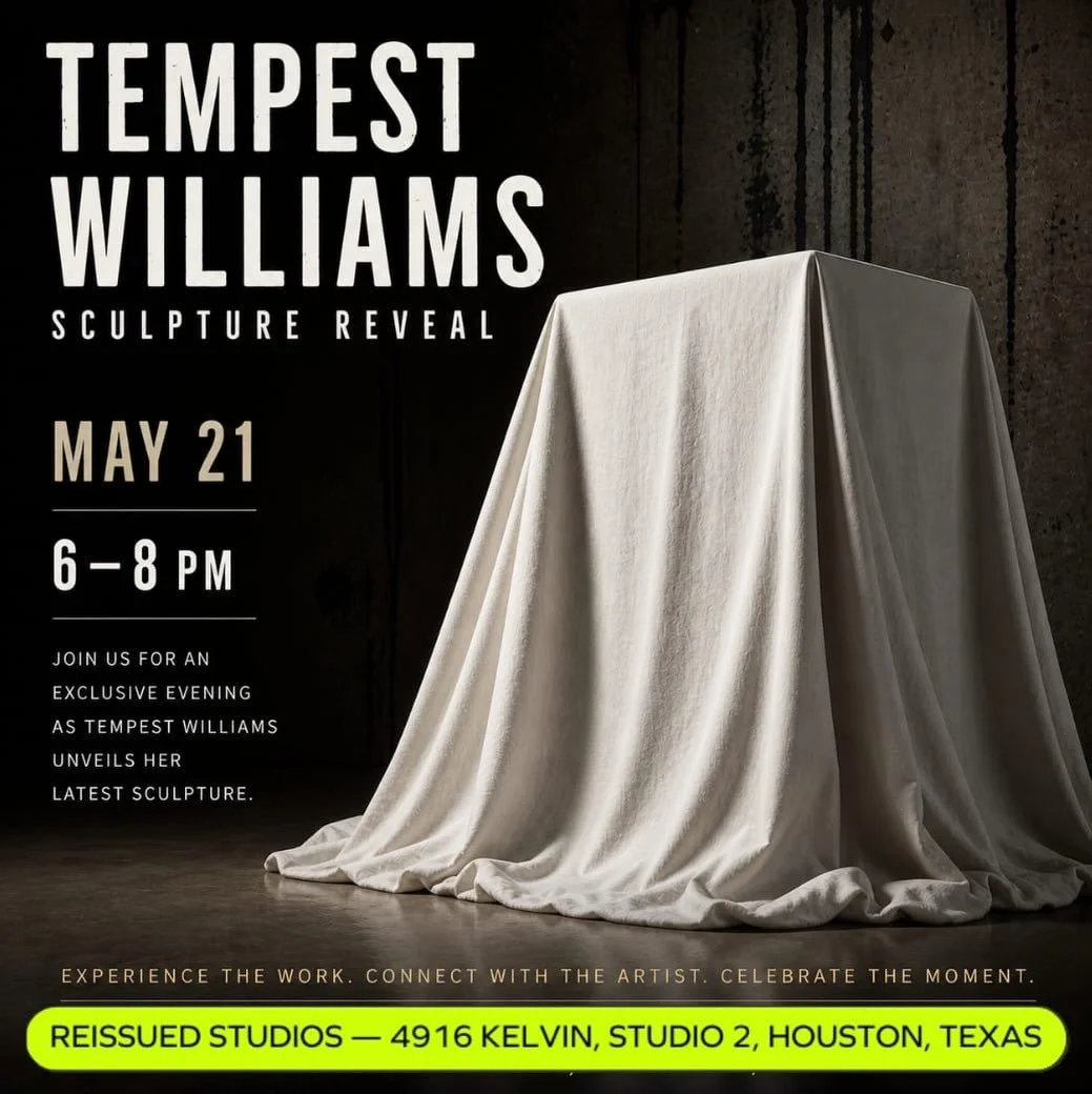 Join us at @reissued_studio2 on May 21 from 6-8 PM for a new sculpture reveal by Tempest Williams completing the work in the exhibition No Church in the Wild.  On view until June 6.