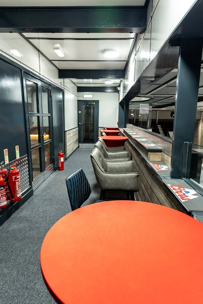 sponsors hospitality viewing area