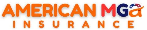 Logo for American MGA Insurance with orange, red, and blue text