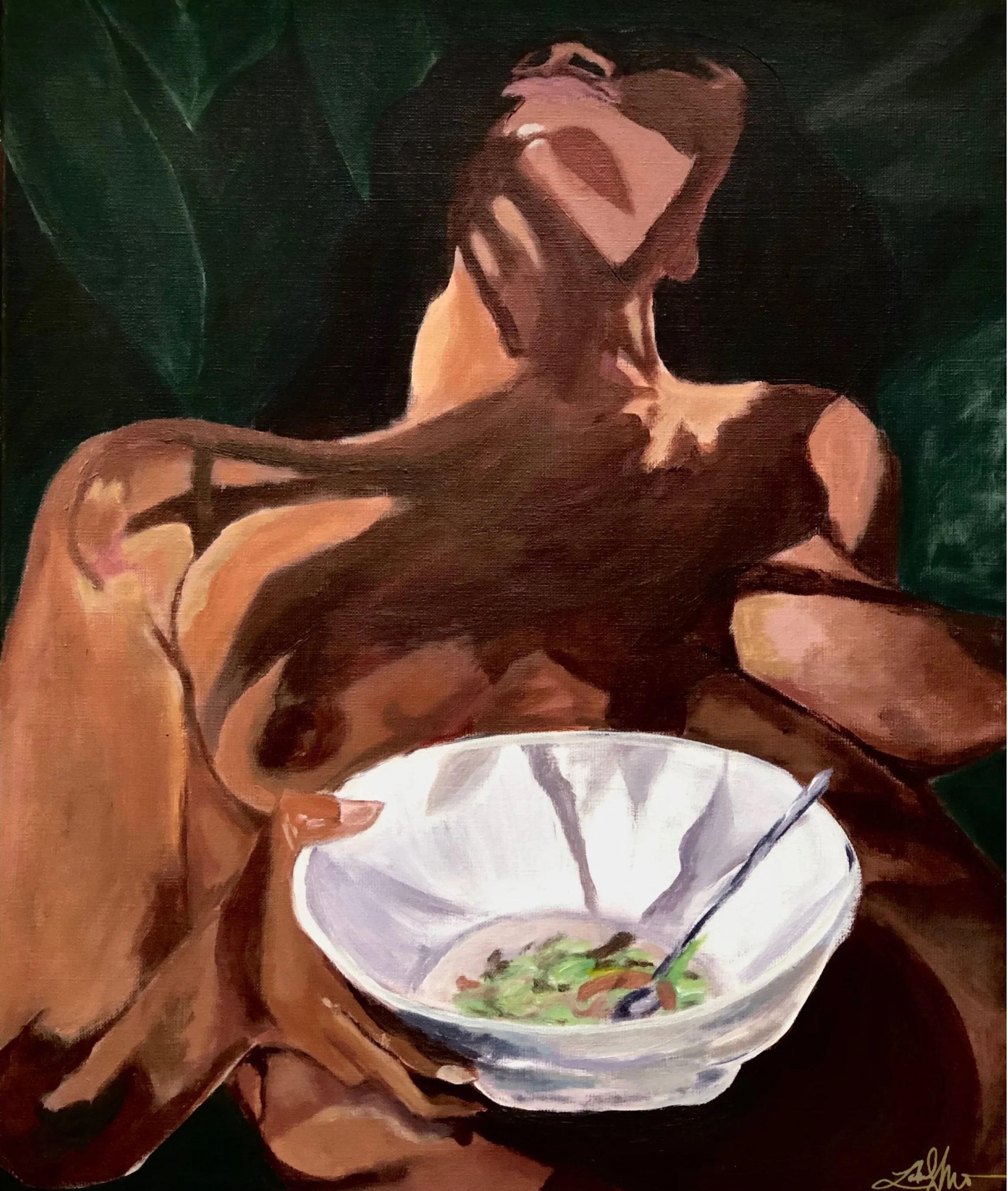 "Salt to Taste" Acrylic on Canvas, 2020