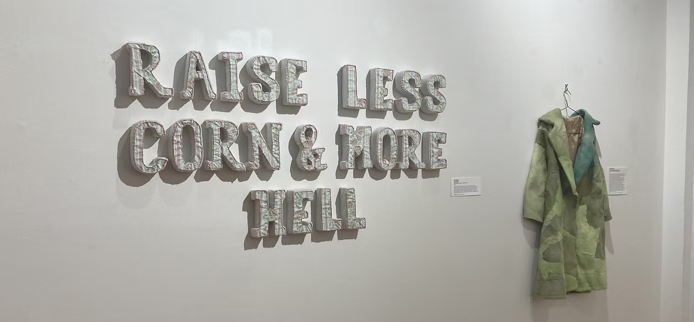 "Toposomatic Black Mountain Coat" in "The Speed of Fashiob" at The Crow's Nest, Baltimore