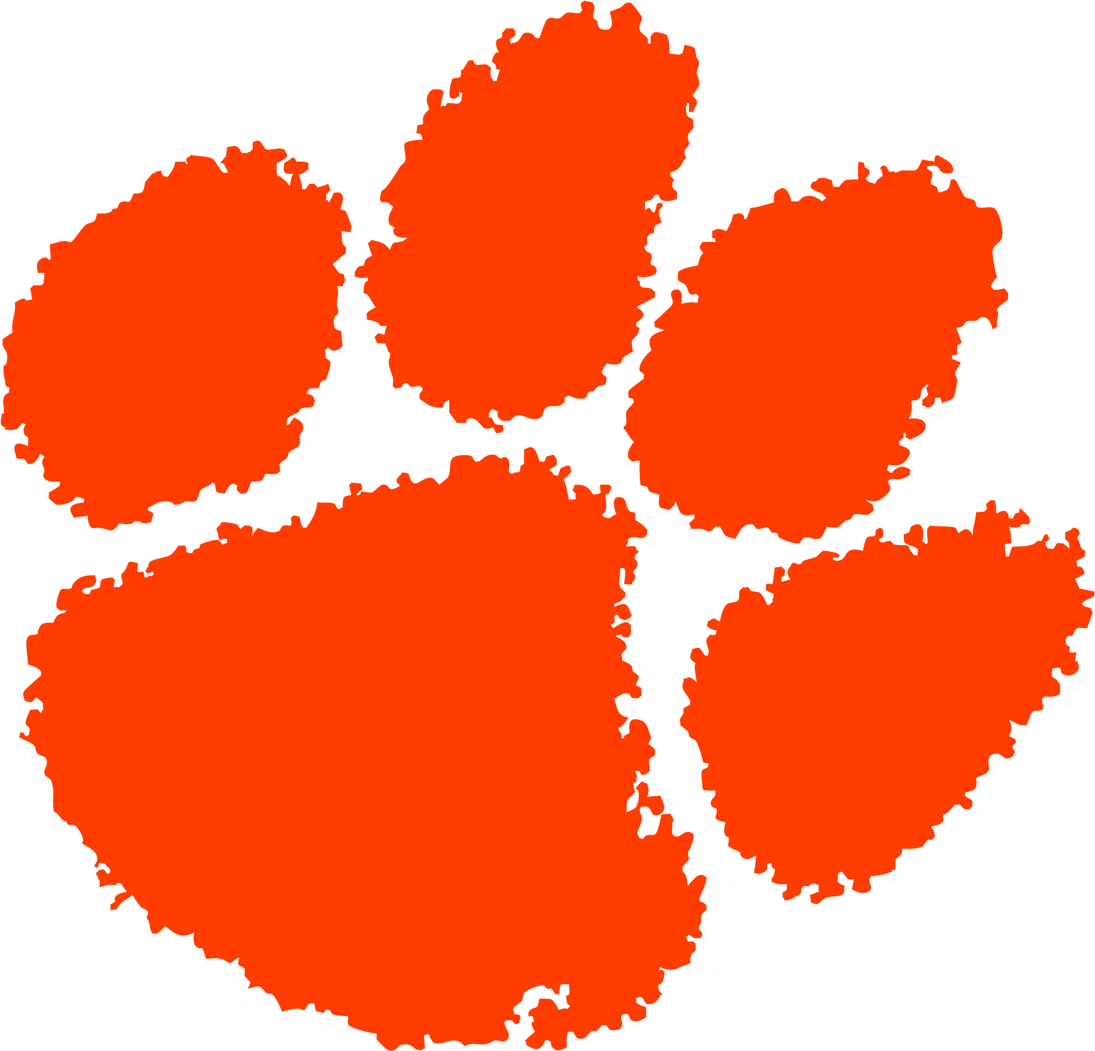 Clemson University tiger paw