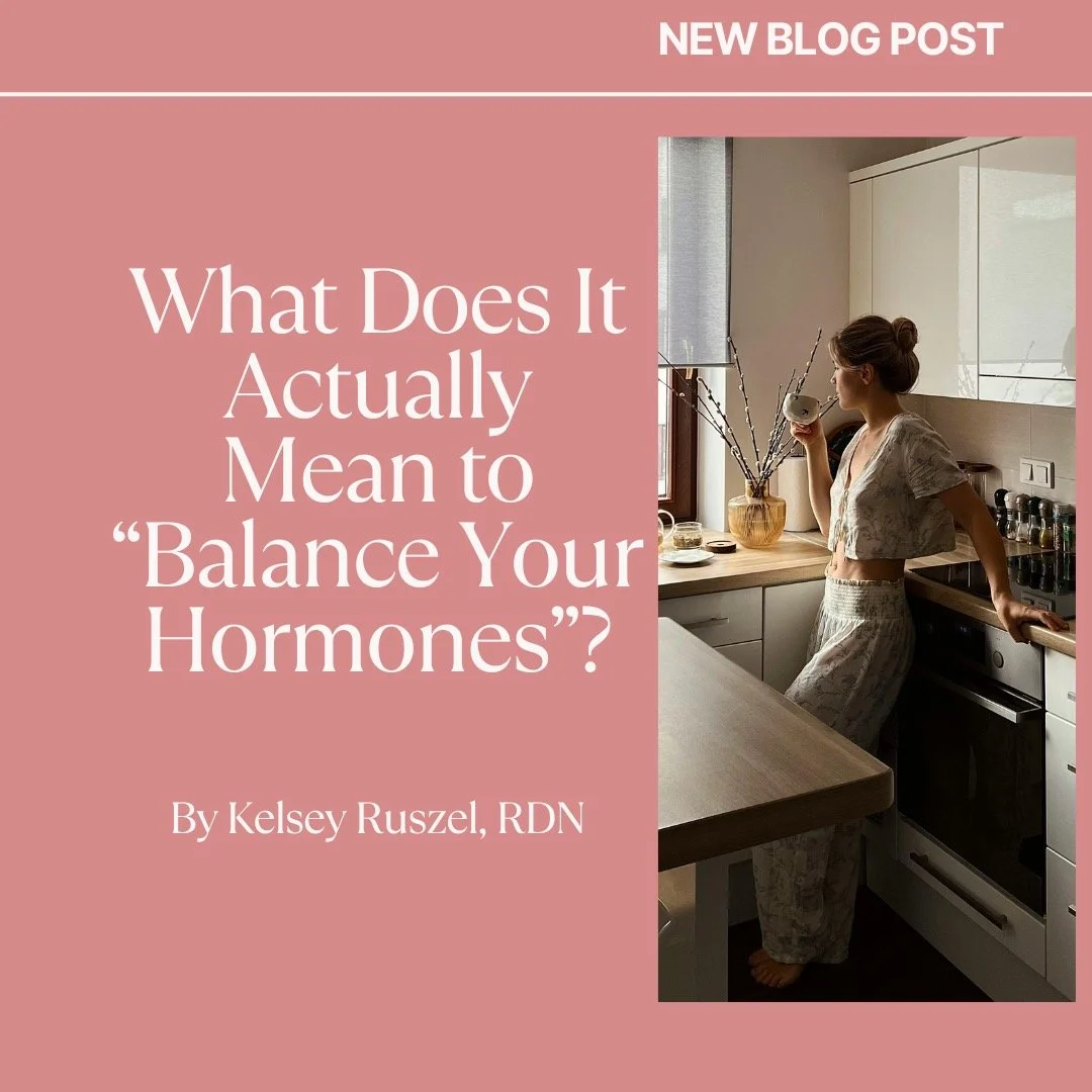 Check out the new blog article to learn more about what it means when you hear "balance your hormones." ✨

You can find the link in stories &amp; in bio!