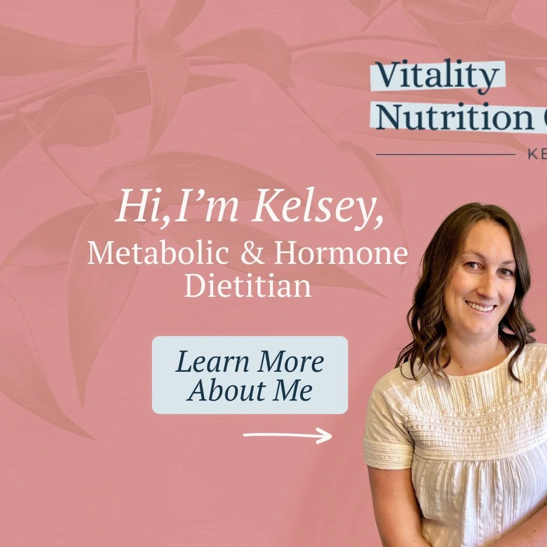 Hi! I'm Kelsey. ✨ If you're like most of the clients I work with, you might feel like you are already eating pretty healthy. Getting good balance, some regular activity, but STILL not feeling your best.

Generic nutrition advice just doesn't help mov