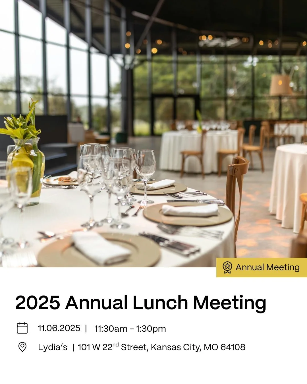 Join us for our Annual Meeting Thursday, November 6th at Lidia’s.
Let’s gather to celebrate you — the incredible members who make our IIDA community thrive. We’re thrilled to return to Lidia’s for this beloved annual tr