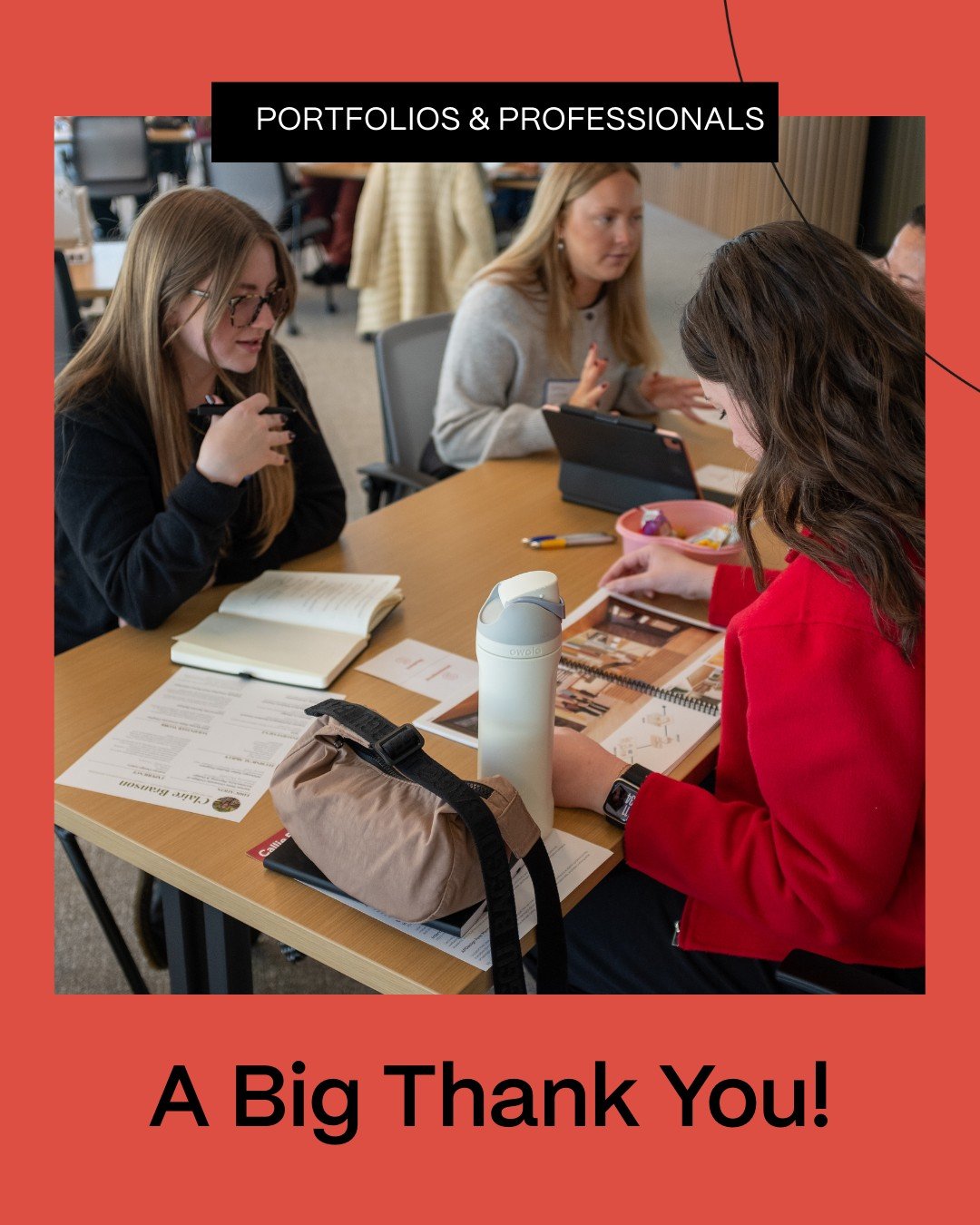 Thank you to our students, firms, and professional volunteers for gathering for the annual Portfolios &amp; Professionals Plus event!  Students, thank you for your hard work and investment in your future careers; we're so excited to see where it take
