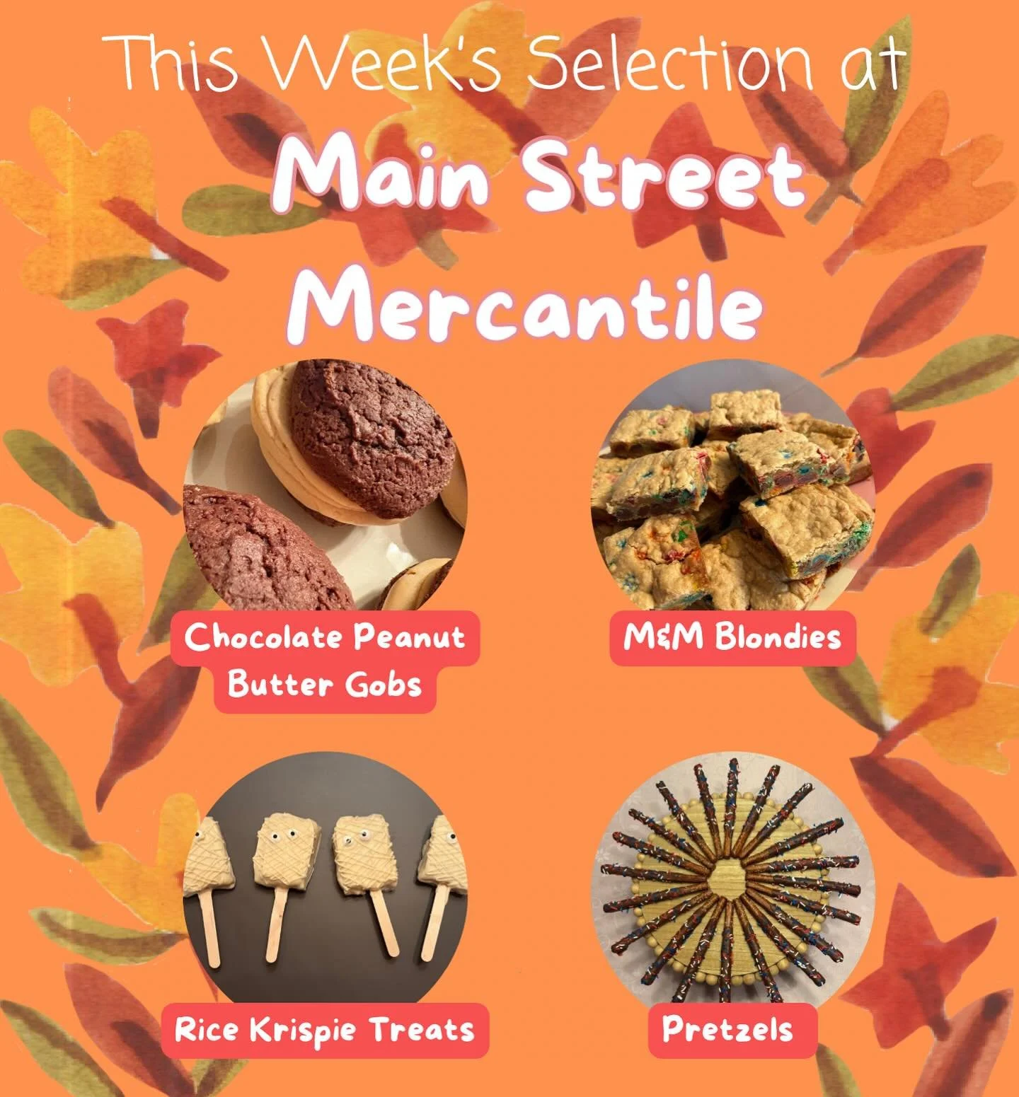 Don&rsquo;t forget to stop in @mainstreetmercantileba and grab some goodies!🍫🧡🍂