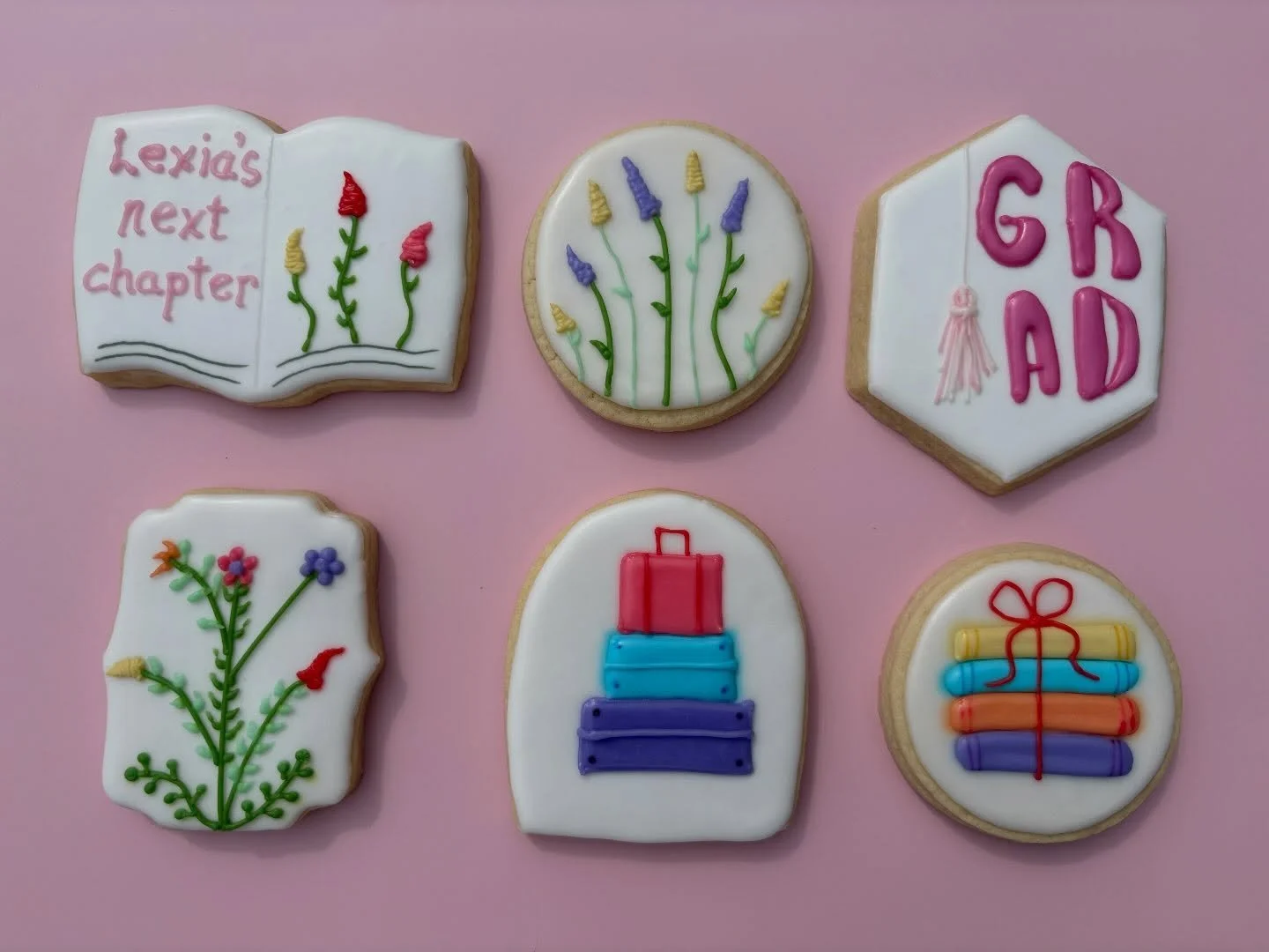 A recent graduation party order we completed last week! 🎓✨ These cookies turned out so beautiful, and we loved being a small part of such a special celebration. Congratulations to the graduate, and thank you for choosing Goodies By G, LLC to help ma