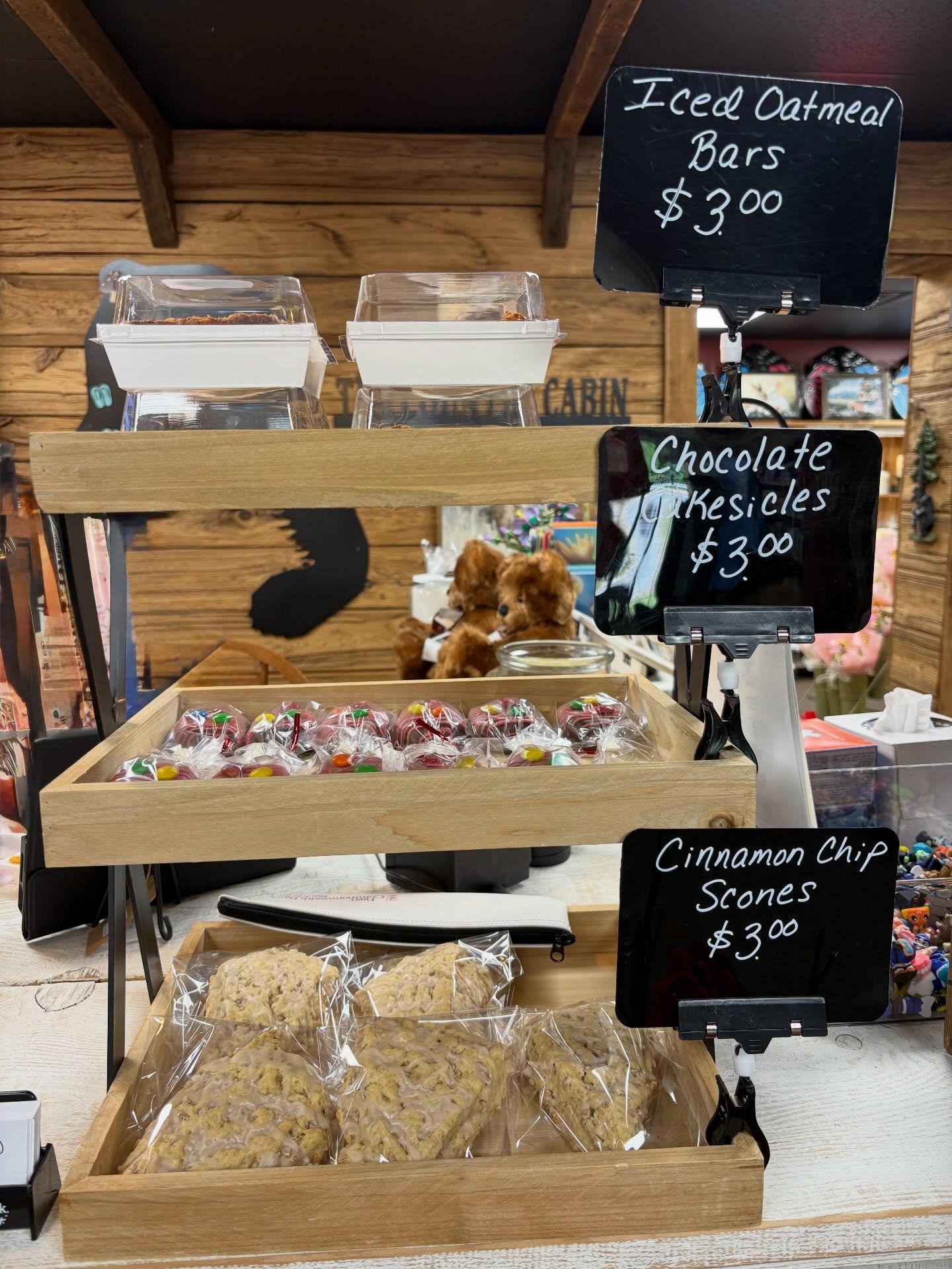 We just restocked our goodies @thecountrycabin__ for the week! Stop in and grab a sweet treat!🍫🤍
