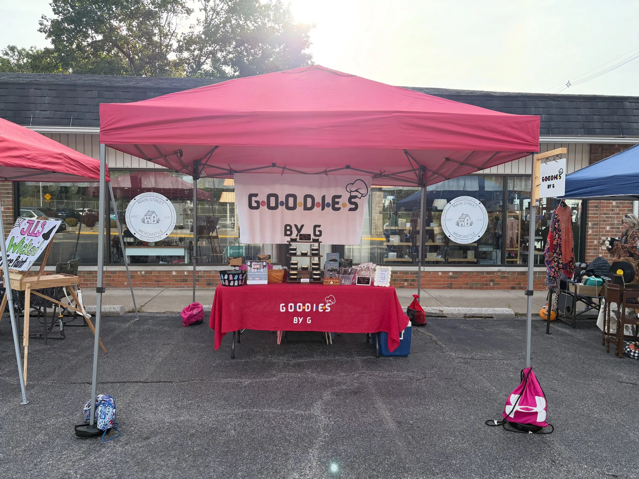 We are all set up @mainstreetmercantileba today! Come and see us!🧡🤍
