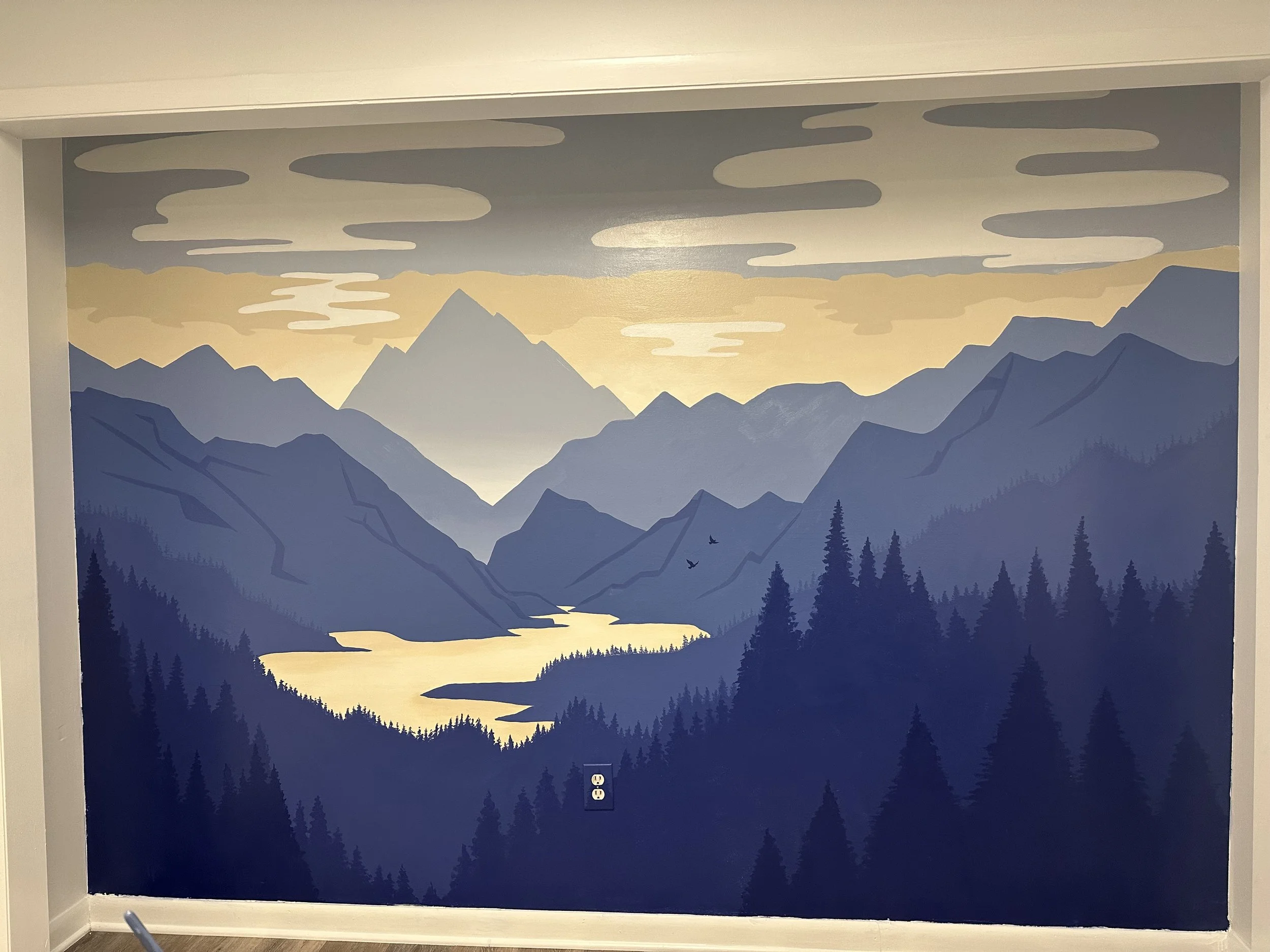 Landscape Mural in Business Office
8 x 10' Acrylic on Interior Wall