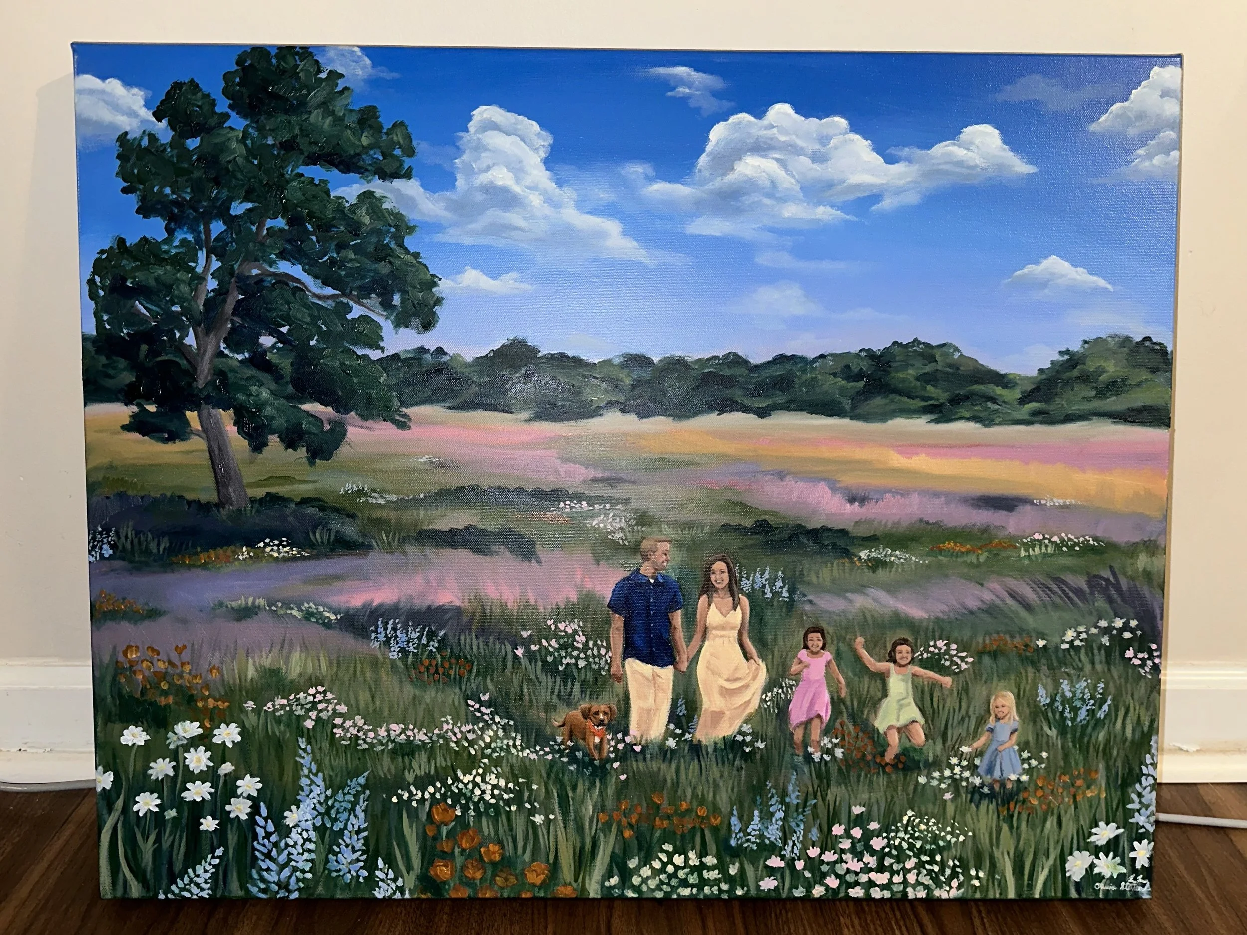 "Family Frolic"
24 x 32" Oil on Canvas