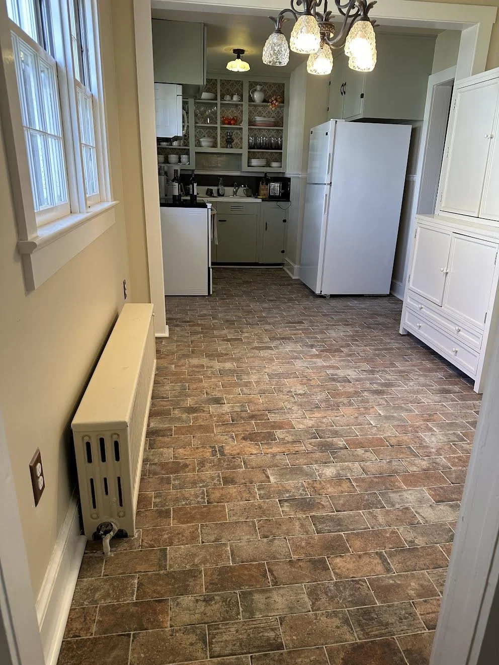 Finished tile installation