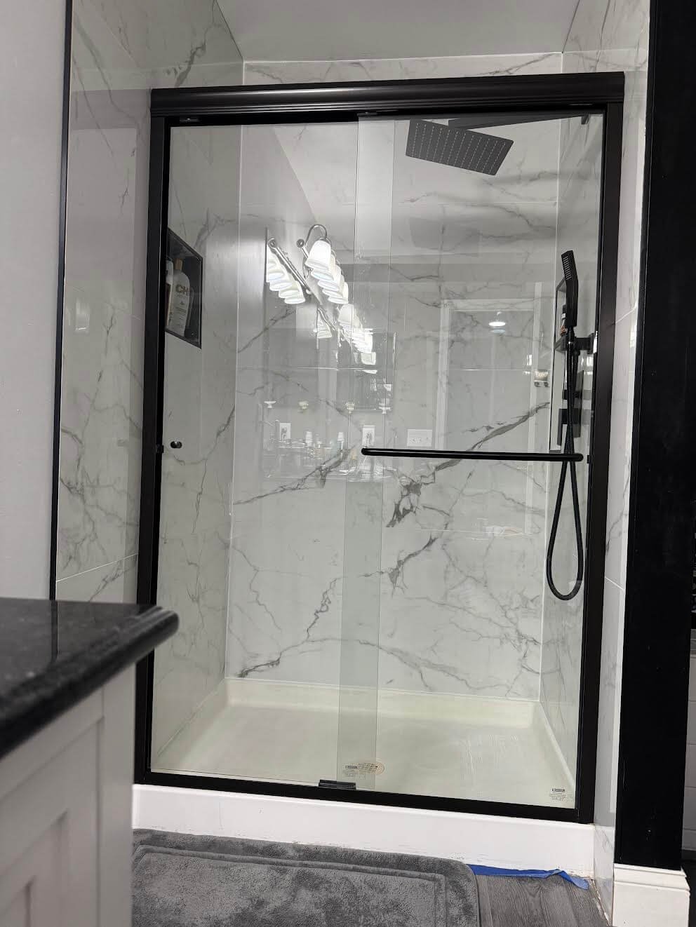 finished bathroom remodel photo