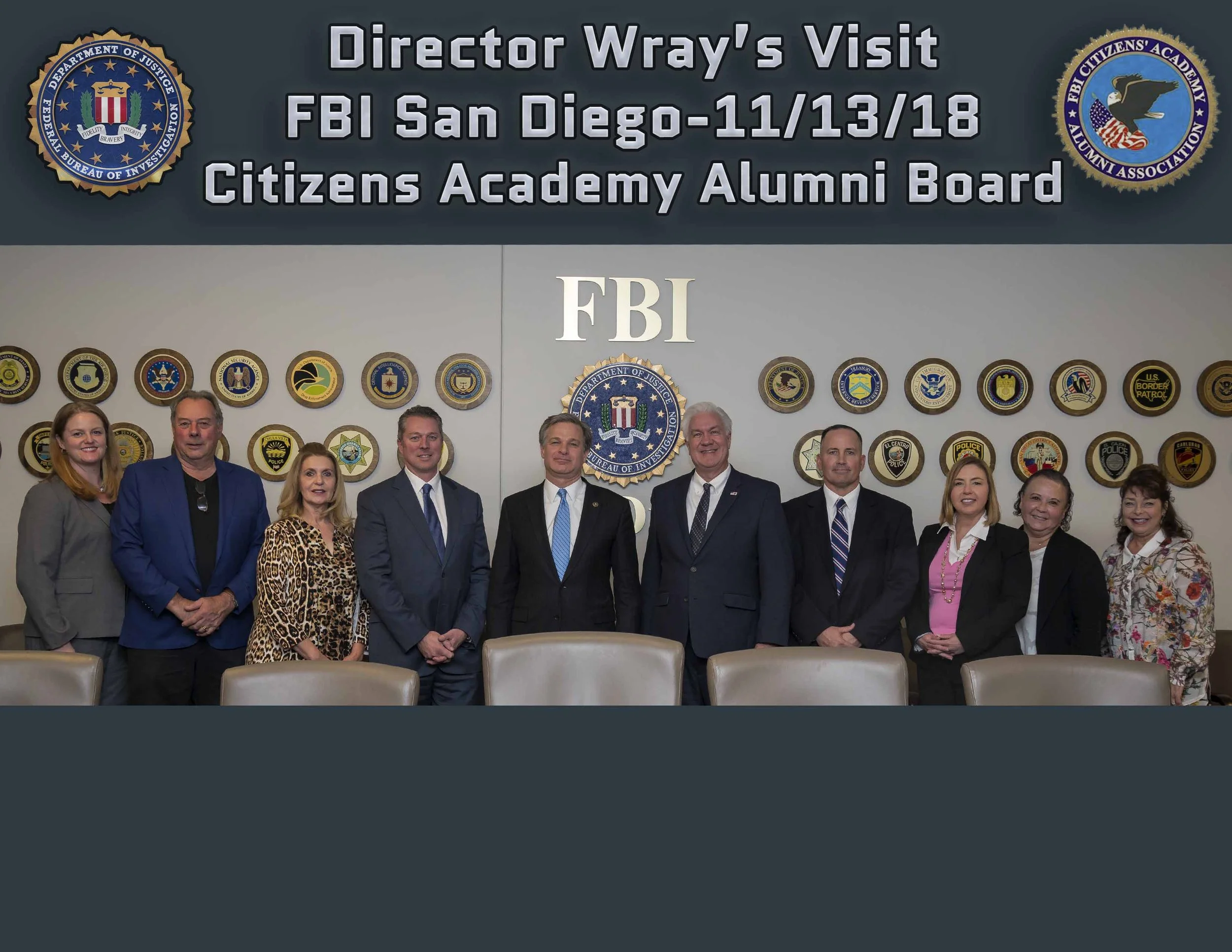 Board with Director Wray 2018