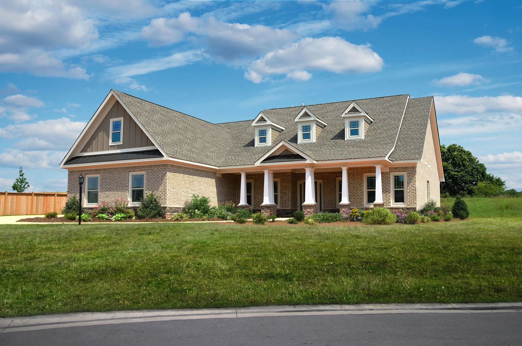 Finished Daytime Exterior | Market-ready daytime image with virtual landscaping, site cleanup, and refined property details.