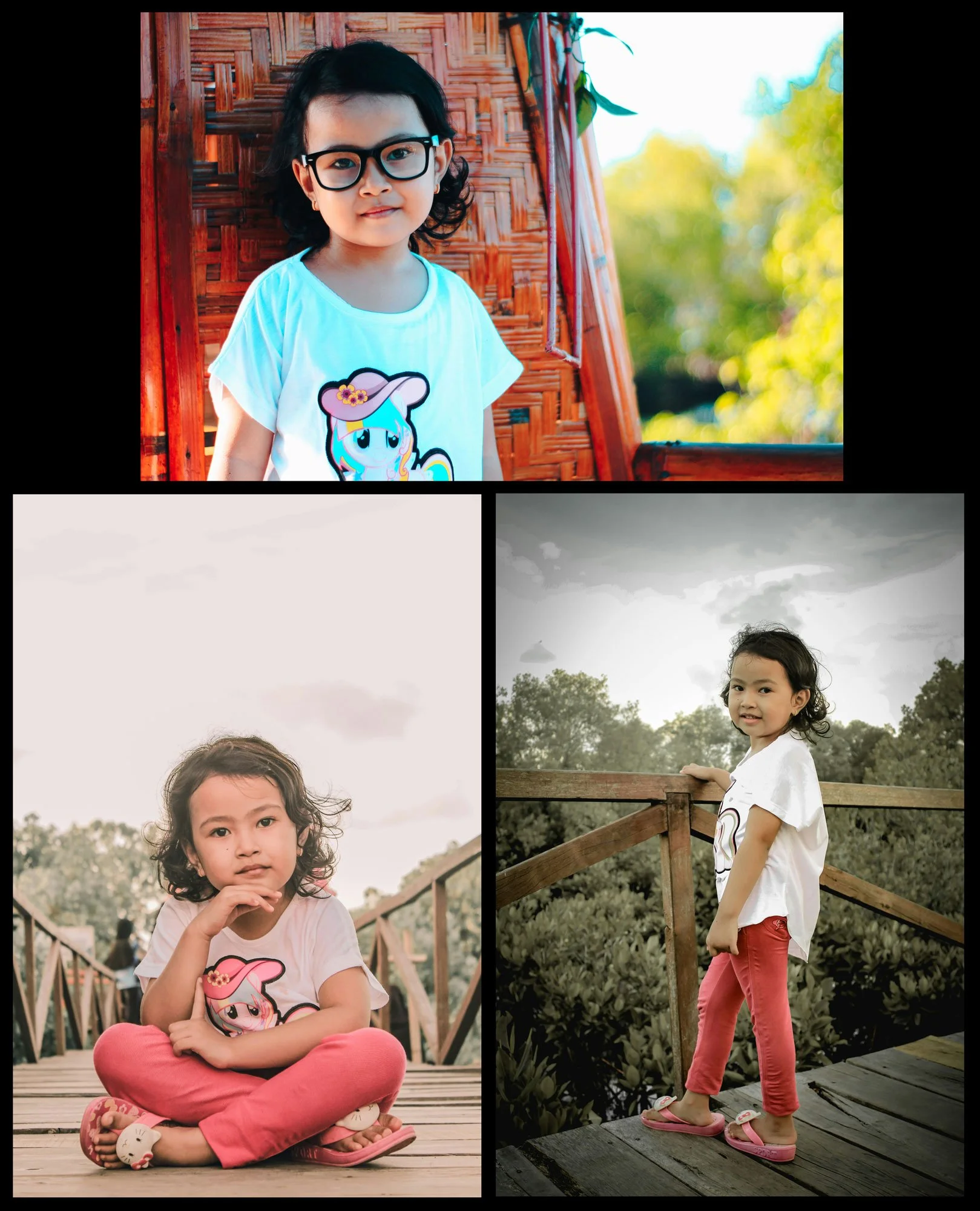 Original Source Images: Compressed, mismatched source photography with uneven exposure, weak color, flat lighting, and no consistent product focus.