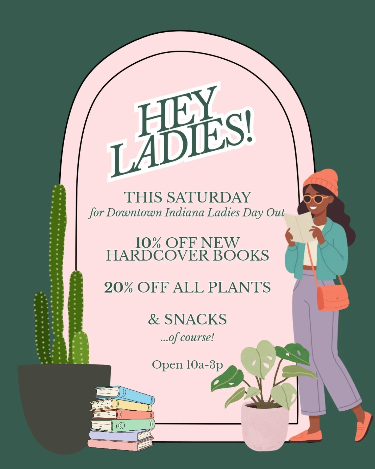 It's Ladies Day Out &amp; we're ready for ya with some sales &amp; treats! Come visit all the downtown businesses this Saturday and support our local shops🩷 We think it's pretty cool that so many of them are women-owned, as well!