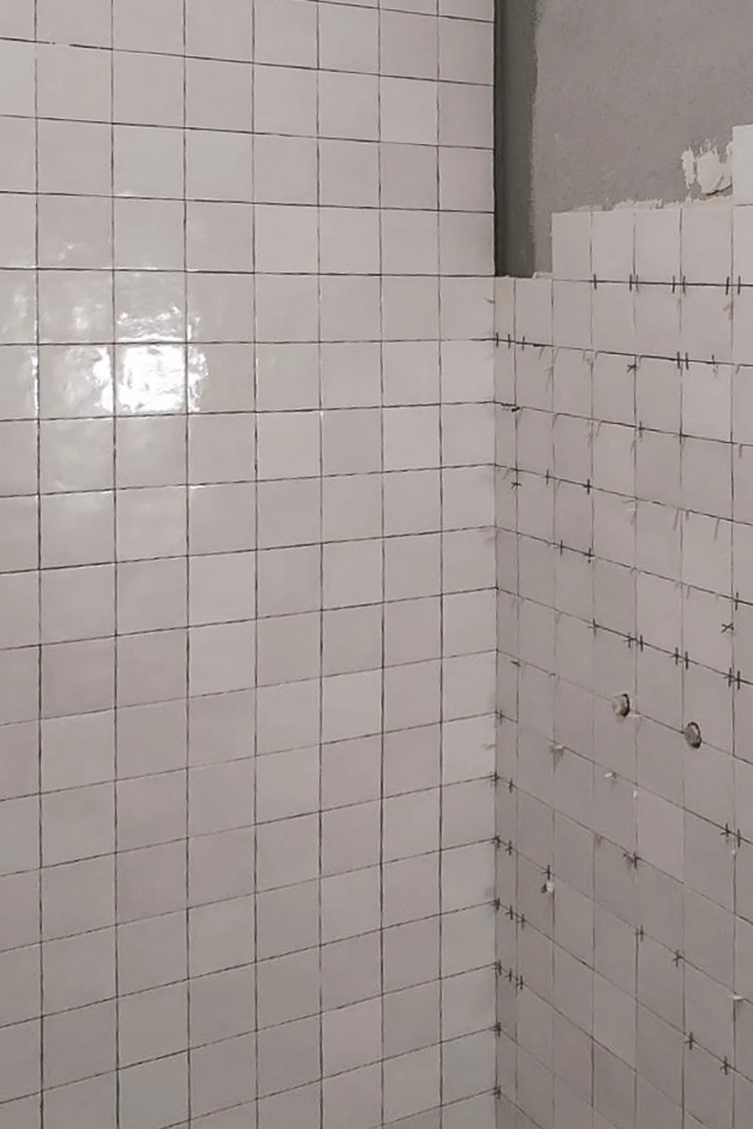 Bathroom renovation in progress