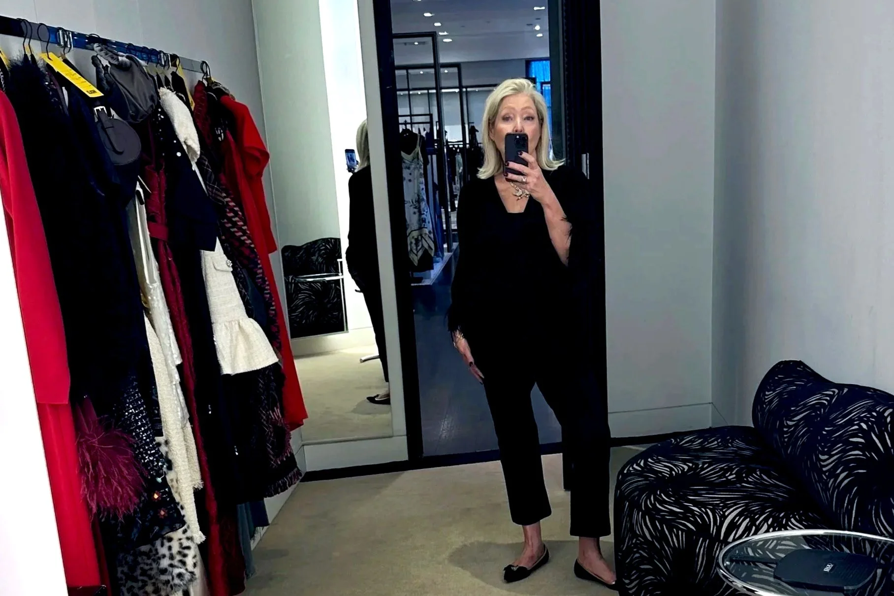 Waiting to shop with a client after pulling.