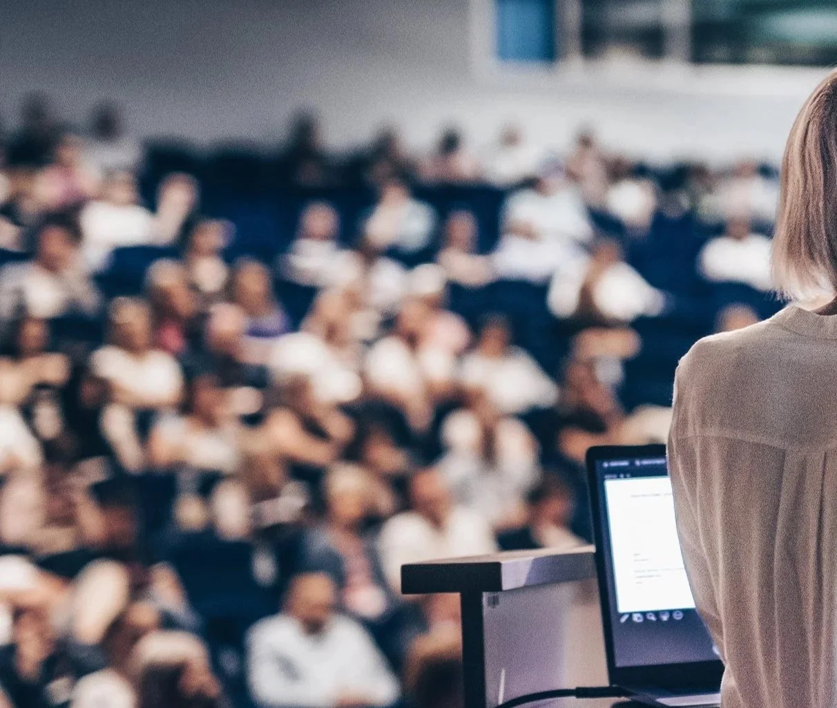 An image of a corporate presentation