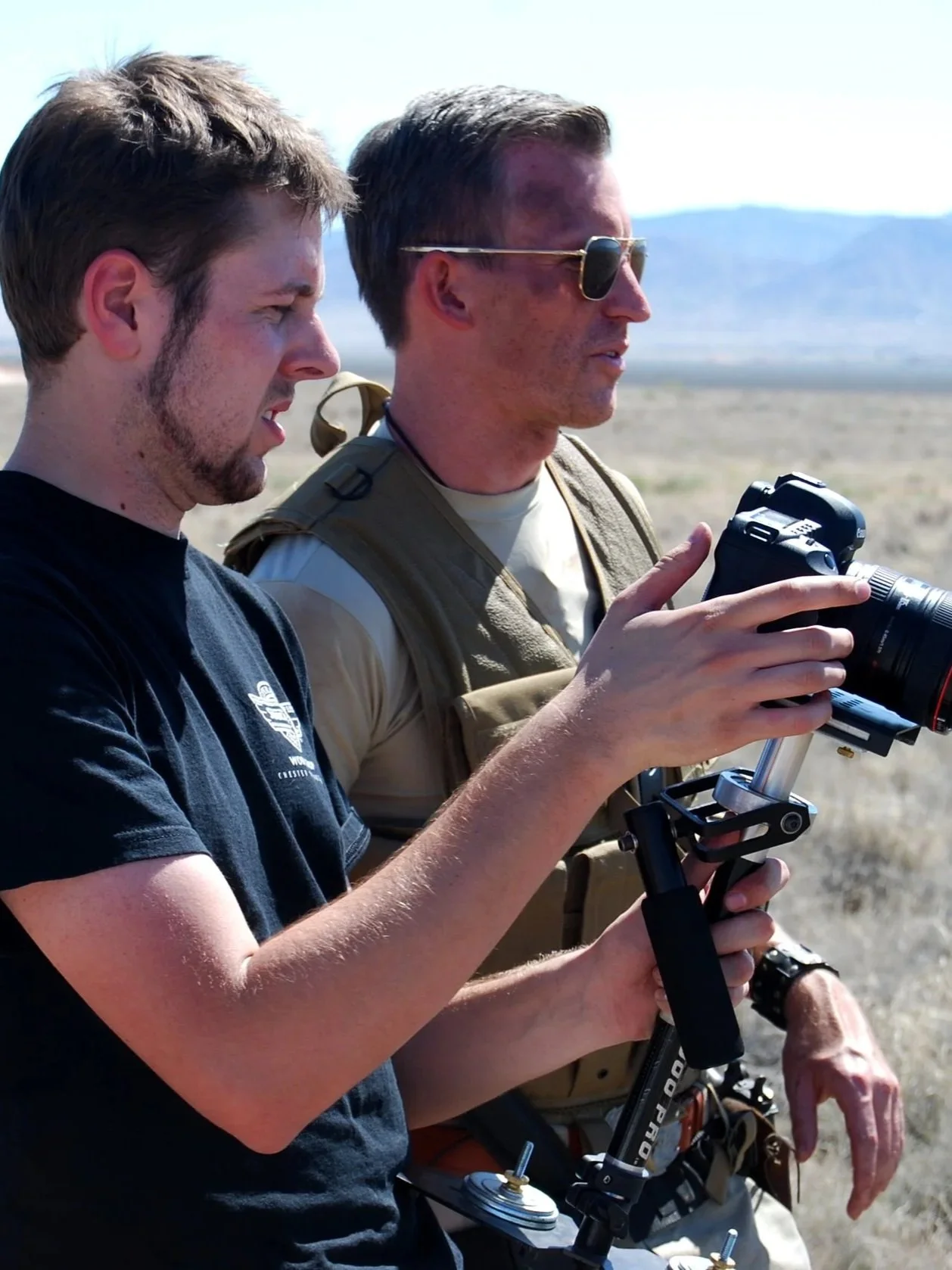 Brian Reece on set of ResQ