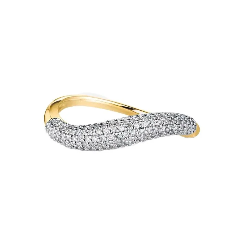 Pave stack ring